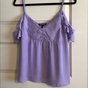 Express cold shoulder top